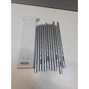 Prismacolor Premier PC949 Metallic Silver Drawing Pencils 12 Pack Wood NEW